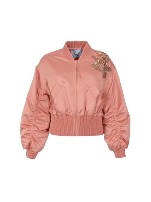 Bomber in duchesse con ricamo gioiello BLUGIRL | RA6057 T273A61220